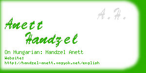 anett handzel business card